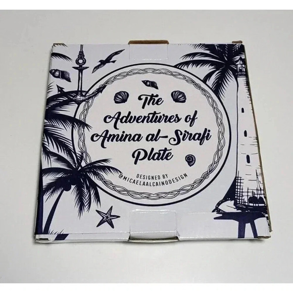 Fairyloot Exclusive The Adventures of Amina al-Sirafi Ceramic Plate Nautical NEW - Picture 2 of 6